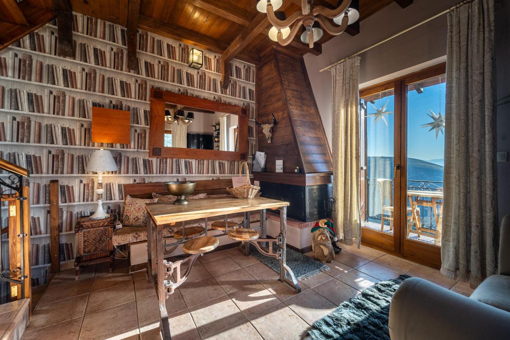 Rock Dandy Deluxe Chalet In Arachova - Delphi, Sauna, Prv Parking, Amazing View Exterior foto